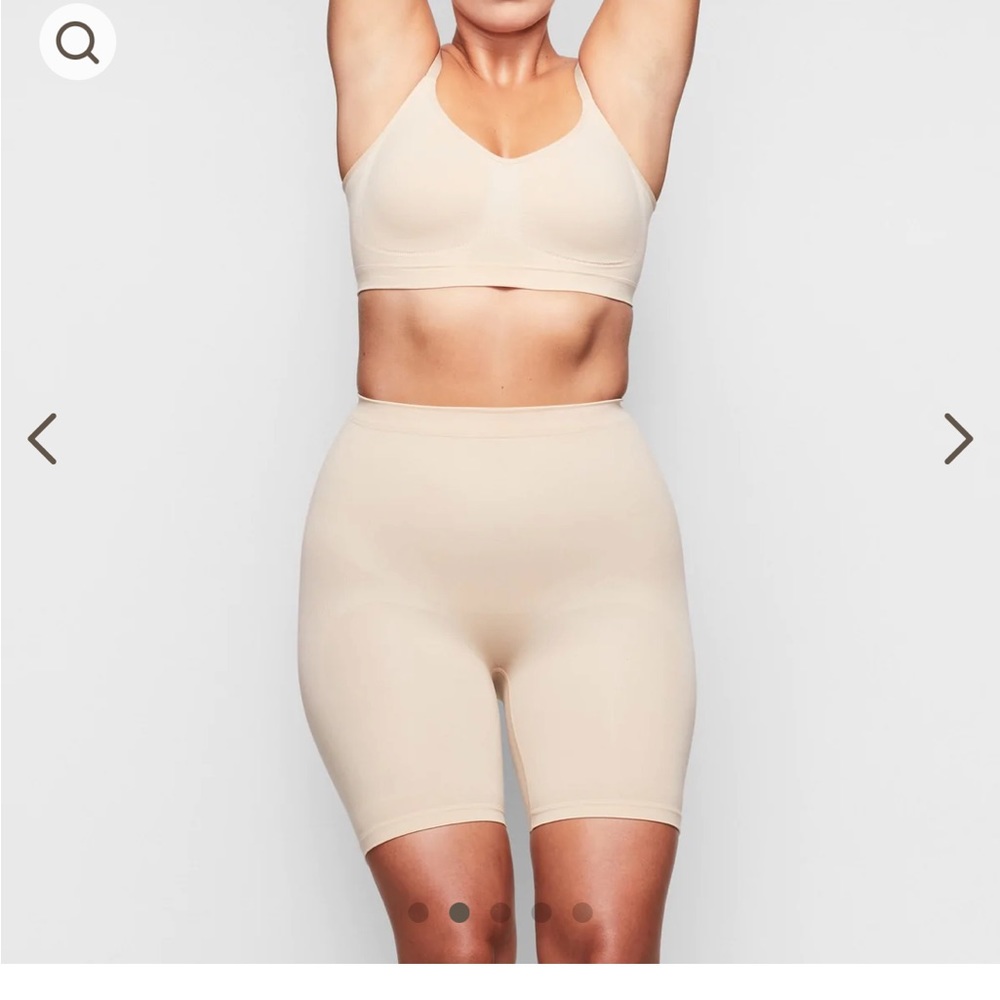 SKIMS SCULPTING SHORT MID THIGH W/ OPEN GUSSET NWOT L/XL